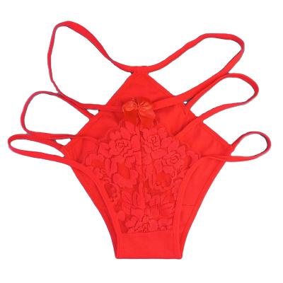 China Women's Customization Underwear Female Wholesale Breathable Low-rise Sexy Lace Panties Embroidery for sale