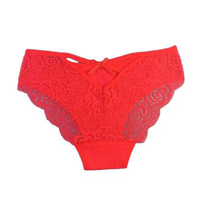 China New Style Breathable Sexy Lady Panty Quicky Dry Briefs Cotton Lace Women Underwear for sale