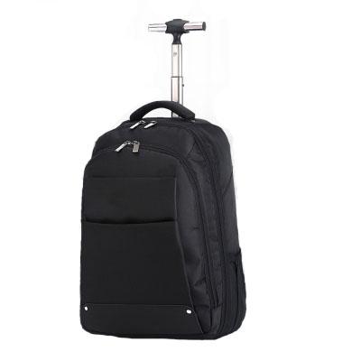 China Black 1680D Trolley Laptop Backpack Travel Protective Laptop Bag With Trolley For Men for sale