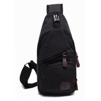 China Durable Canvas Shoulder Rucksack Sling Backpack Custom Cross - Body Bag For Outdoor Travel for sale