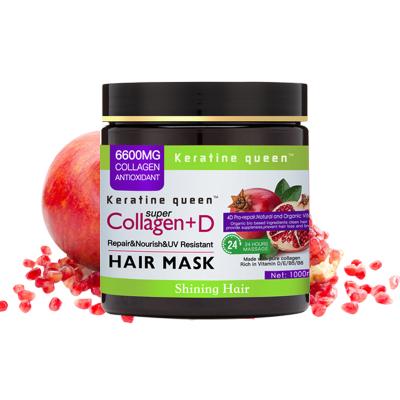 China 100% Natural Private Label Pomegranate Hydration Red 100% Natural Organic Conditioner Repairing Hair Mask for sale