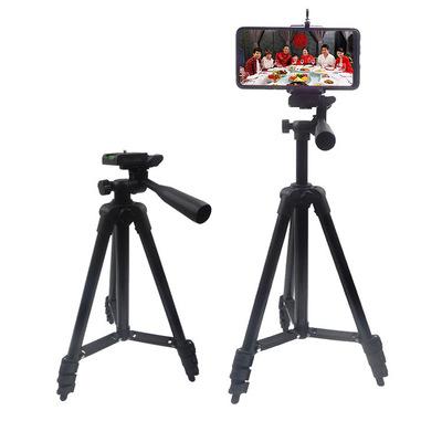 China Live Broadcast Tripod Mobile Phone Portable Flexible Folding Tripod 4-Section Legs Aluminum Alloy Tripod Mount for sale