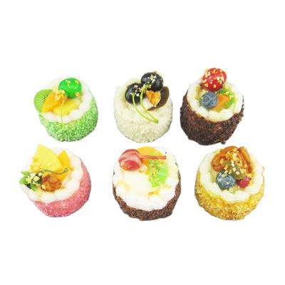 China Artificial China Mini Sponge Happy Birthday Cake With Fridge Magnet for sale