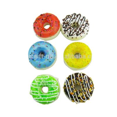 China Fake China PU Sponge Cake For Fridge Magnet Decoration 6 Design Mixed With Chocolate Sticks, Beautiful Artificial Donut for sale