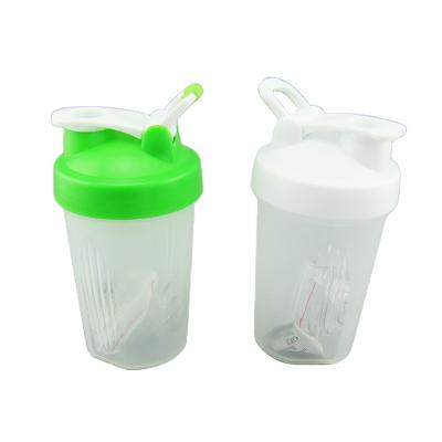 China Viable Custom Logo Gym 400ml Sports Plastic Water Bottle Custom Protein Powder Shaker Drinks Water Bottle for sale