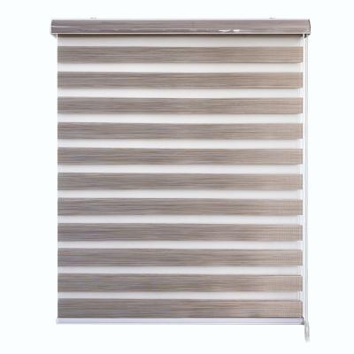 China Light Color Modern Faux Fabric Zebra Canvas Shade for sale