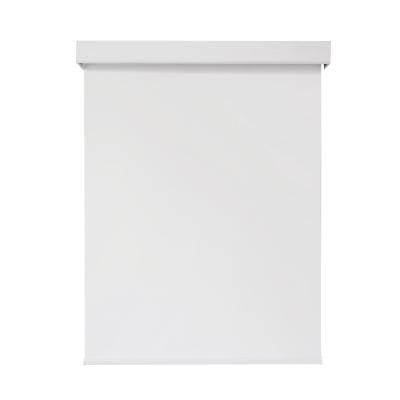 China Modern 100% White Blackout Motorized Roller Blinds for sale