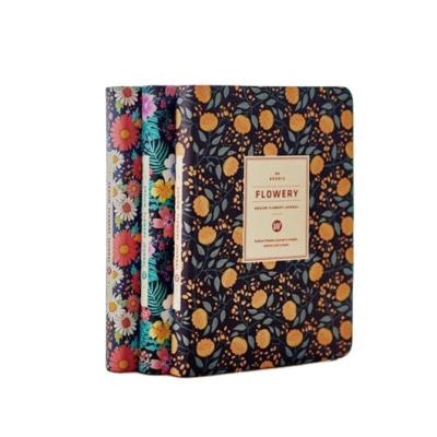 China PU leather printed diary diary printed pocket diary flower diary A6 cheap price for sale