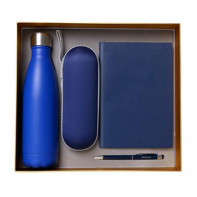 China Leather Diary PU Notebook Softcover Gift Set With Coke Cup And Capsule Umbrella for sale