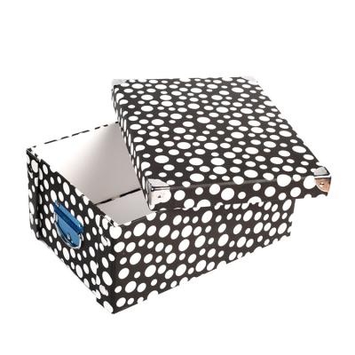 China Dubai Handmade Folding Storage Box Paper House Collapsible Storage Box for sale