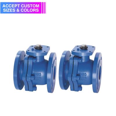 China 2021 New Arrival Manual Control Water Valve Flange Cast Steel Ball Valve for sale