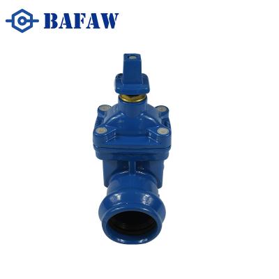 China Blue Color Epoxy Coated Ductile Iron Gate Valve for sale