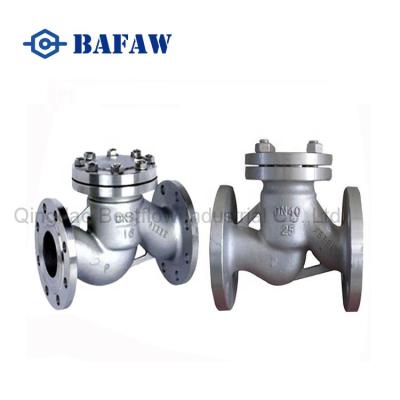 China DIN Cast Steel Flanged Swing Check Valve for sale