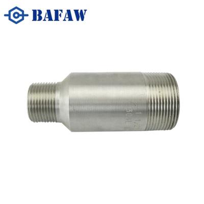 China forged 316 stainless steel pipe fittings socket welding swage nipple for sale