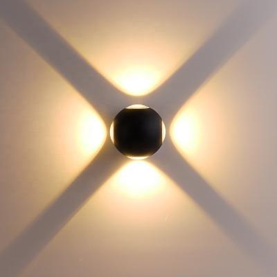 China Manufacturer IP65 12w Bathroom Light Fixture Outdoor Garden Retro Whiteindoor Wall Lamp Black Waterproof Wall Light for sale