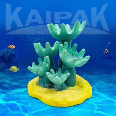 China Sustainable Aquarium Ornaments Artificial resin blue crafts coral for aquarium landscape decoration of aquarium equipment accessories for sale