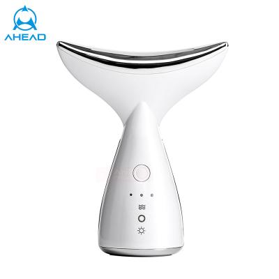 China Wrinkle Remover LED Photon Therapy Neck And Face Lifting Tool Neck Wrinkle Massager Reduce Dual Chin Beauty Neck Instrument for sale