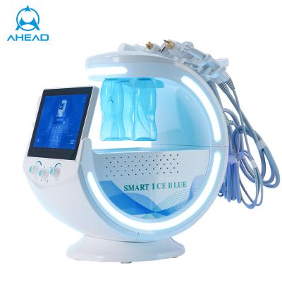 China Wrinkle Remover Professional 7 in 1 Aqua Hydro Derm Facial System Dermabrasion Ultrasonic Oxygen Microdermabrasion Beauty Salon Equipment for sale