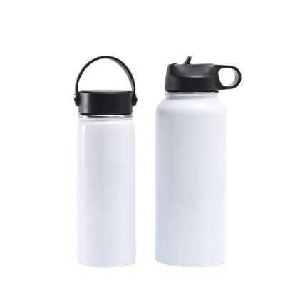 China Factory wholesale PORTABLE 32oz expanding water bottles sublimation stainless steel double wall white tumblers 304 wide mouth drink cups for sale