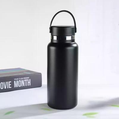 China PORTABLE Custom Double WallStainless Water Bottle Sport Thermo Wide Mouth Flask Steel Insulated Vacuum Insulated Flask for sale