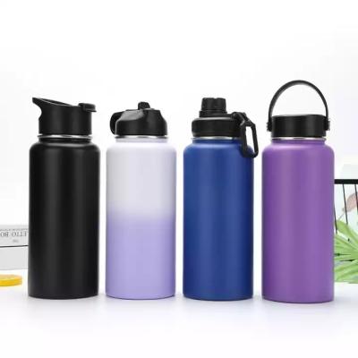 China PORTABLE custom logo metal thermos stainless steel water bottle china outdoor hydraulic insulated flask 16oz 32oz 40oz 64oz spplier for sale