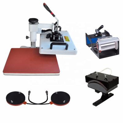 China promaker double display Advanced New 8 In 1 Combo Heat Transfer Machine Sublimation Heat Press Machine For Mug/Hat/Tshirt/Slate for sale