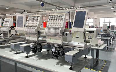 China High quality industrial two head computerized Feiya embroidery machine price for tshirt hat embroidery for sale