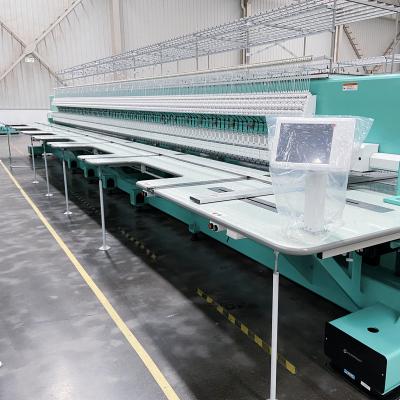 China Multi Heads Flat Embroidery Machine Computer Manual Fabric for sale for sale