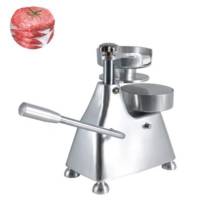 China Commercial High Quality Meat Food Burger Patty Maker Heavy Duty Meat Press 130mm Ribbon Meat Food Forming Processor for sale