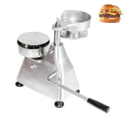 China Manual 130MM Meat Food All Stainless Steel Burger Forming Machine Press Machine For Making Burger for sale