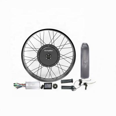 China Two Series Fat Tire Stator Aluminum Bicycle 48v 1000w 27mm Magnets Electric Bike Motor Kit for sale