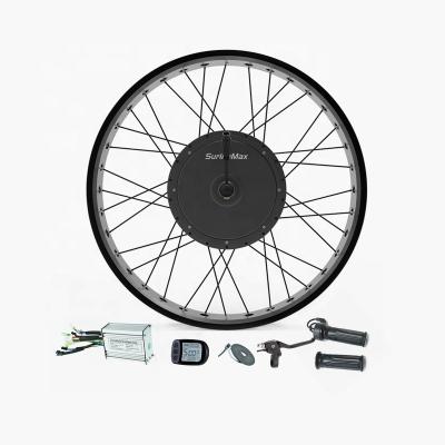 China Factory Sale Waterproof Universal Gearless Control Kit Motor 48v 500w Wheel Hub Motor For Fat Bike With UKC1 20