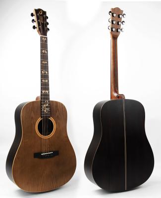 China Solid Fir 41 Inch Vintage Acoustic Guitar With Cutaway Body for sale