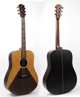 China Fir Solid 41 Inch Outdoor Rough Acoustic Guitar for sale