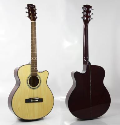 China 40 inch cutaway basswood all basswood hot sale guitar for sale