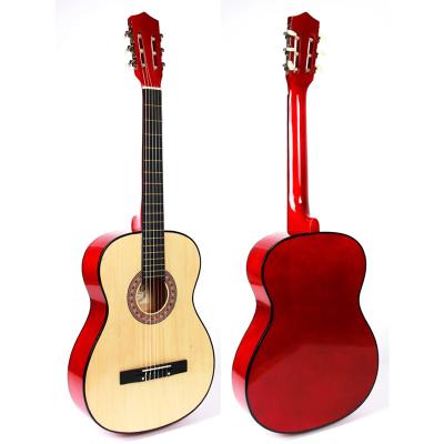 China Basswood Wholesale Basswood Classical Guitar 39 Inch Cheapest Price With Trussrod Hand Made In China OEM Classical Guitar for sale