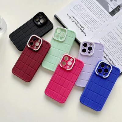 China Anti Drop TPU PC Camera Invisible Phone Case Shockproof Protective Stand Holder For Iphone 13 Pro Cover for sale