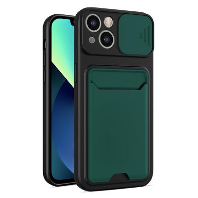 China Shockproof 2 in 1 Slide Camera Cover For Infinix 10S 10T Hot Armor Shockproof Wallet Phone Case Back Cover With Card Slot for sale