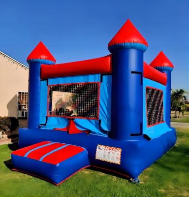 China 0.55mm PVC tarpaulin Plato inflatable water slide bouncy castle with slide bouncer house with slide inflatable jumping castle for sale