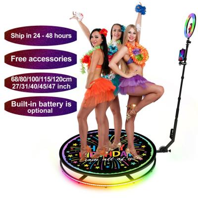 China Lightweight Auto Rotating 360 Photo Booth Photobooth Photobooth Event/Party/Conference/Festival 360 Large Booth With Vanish Pro Photo Booth For Wedding Party for sale