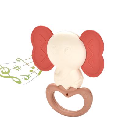 China Toy New Design Soft Animal Shape Food Grade Infant Ratchet Teether Set Baby Toy Teether for sale