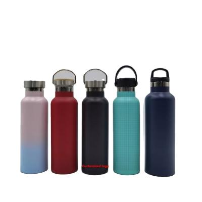 China Double Wall Vacuum Insulated Thermal Stainless Steel Water Bottle, Narrow Mouth with Straw Lid narrow mouth water bottle for sale