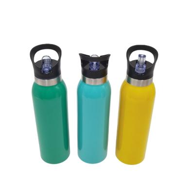 China Double Wall Stainless Steel Sport Water Bottle Vacuum Insulated Travel Mug 500ml/750ml new arrival flask with steel lid for sale