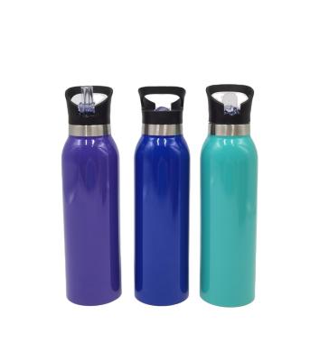 China Double Wall Stainless Steel Sport Water Bottle Vacuum Insulated Travel Mug 500ml/750ml new arrival flask with steel lid for sale