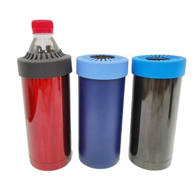 China Customized logo 18/8 Stainless Steel Steel Can Cooler Bottle Holder for sale