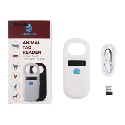 China RFID Chip Reading OTPS rfid reader ISO 11784 and 11785 chip scanner for cat animal id reader with micro chip pet microchip reader for sale