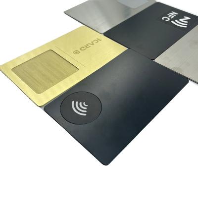 China Waterproof / Waterproof CMRFID Customized Magnetic RFID NFC 213 215 216 Metal Blank Nfc Customized Business Cards for sale