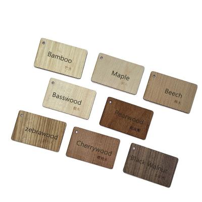 China Waterproof / OTPS Waterproof Magnetic Wooden Business Card Color Wooden Business UV Laser Printed With Chip RFID Smart Blank Bamboo Wooden Business Cards for sale