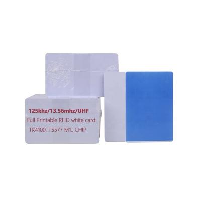 China Waterproof / Waterproof CMRFID In Factory Price PVC Cr80 13.56mhz Blank Rfid Card Nfc 215 Chip Smart Smart Business Card Running White Business Card for sale