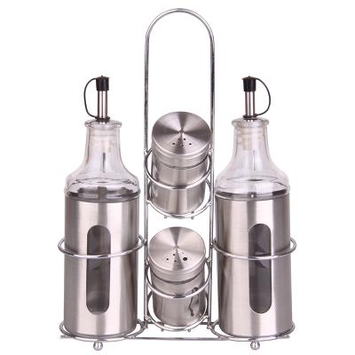 China 4 PCS Viable CONDIMENT SERVER SET WITH RACK for sale